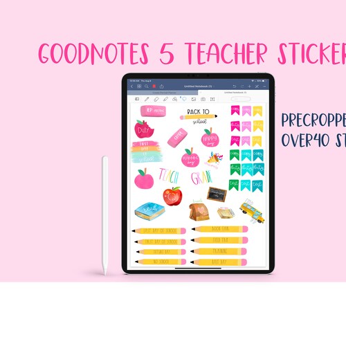 Teacher Stickers Digital Stickers for Goodnotes School Etsy