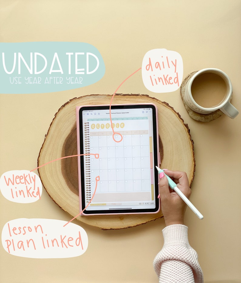 Teacher Digital Planner for Goodnotes Notability Noteshelf Etsy