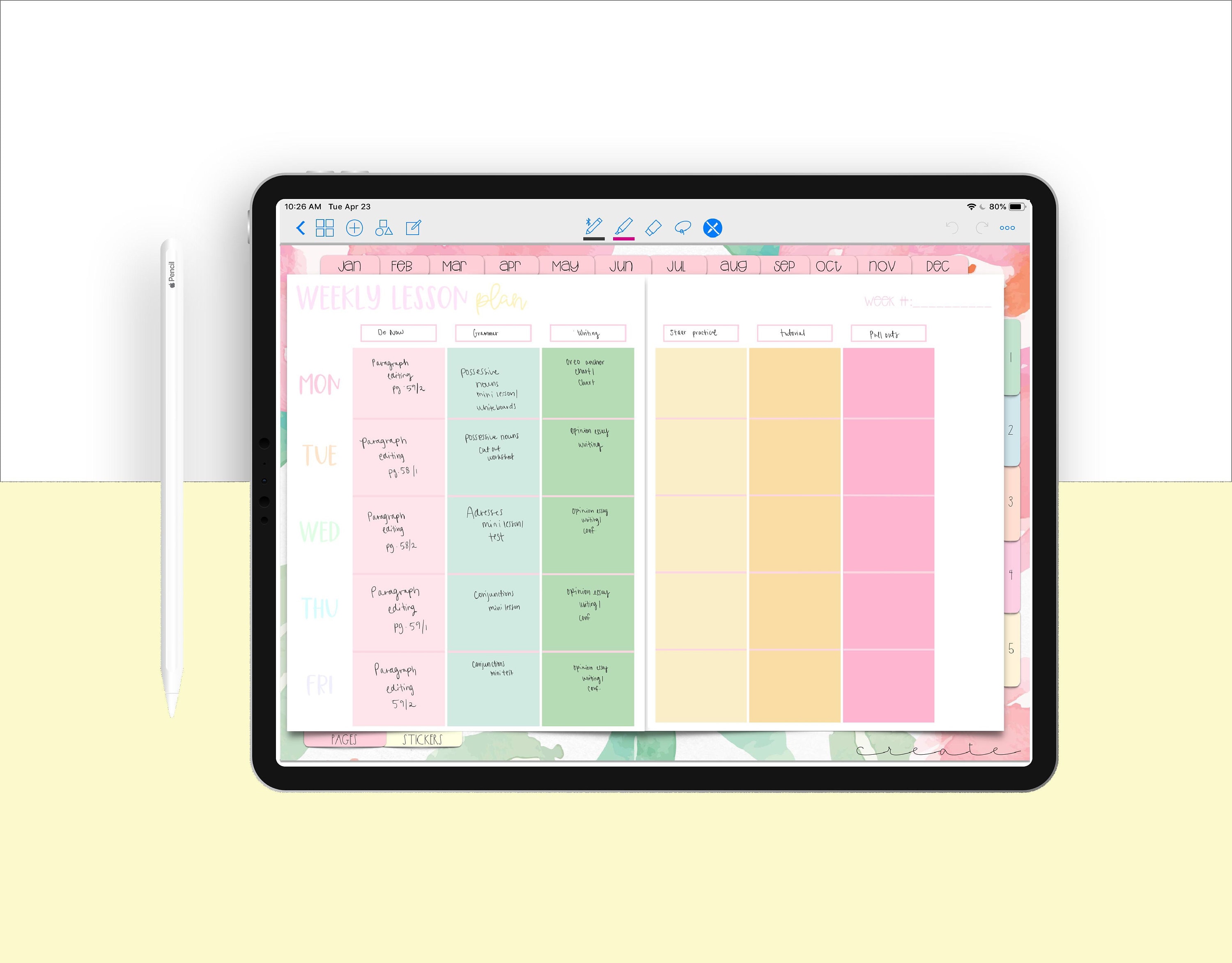 Paper & Party Supplies Google Sheets Lesson Planning Digital Teacher