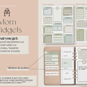 Mom Widgets for Digital Planning | Mom Digital Planning | Digital Mom Widgets for GoodNotes5 | Mom Planning | Digital Mom Planner