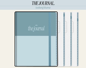 Diario digital Iceberg Blue – Cuaderno de 22 materias (PDF)