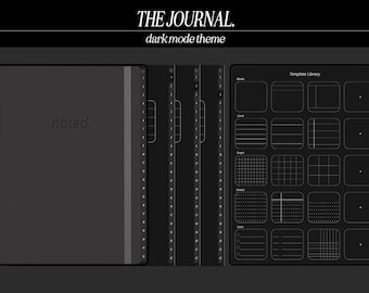 Diario digital en modo oscuro - Cuaderno de 22 materias (PDF)