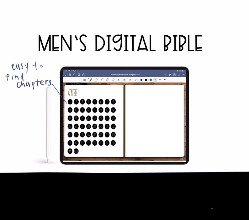 Men's Digital Journaling Bible Goodnotes 5 for Men Etsy