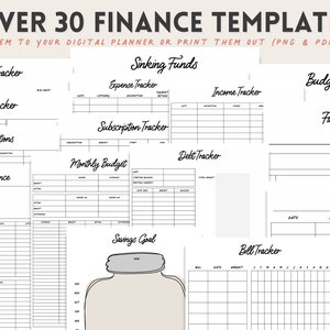 Finance Inserts for Digital Planning | Goodnotes 5  | Finance Planning Inserts| Financial for Digital Planning | Finance Printables