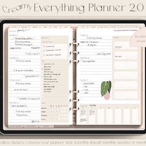 Undated Everything 2.0 Digital Planner | Build Your Own Digital Planner | Base Planner | GoodNotes5 2023 Digital Planner |