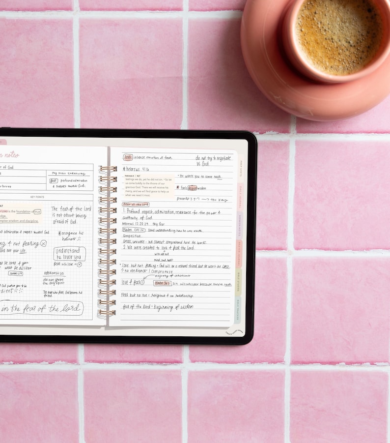 Digital Faith Journal | Bible Study, Sermon Notes (digital Download) - Etsy