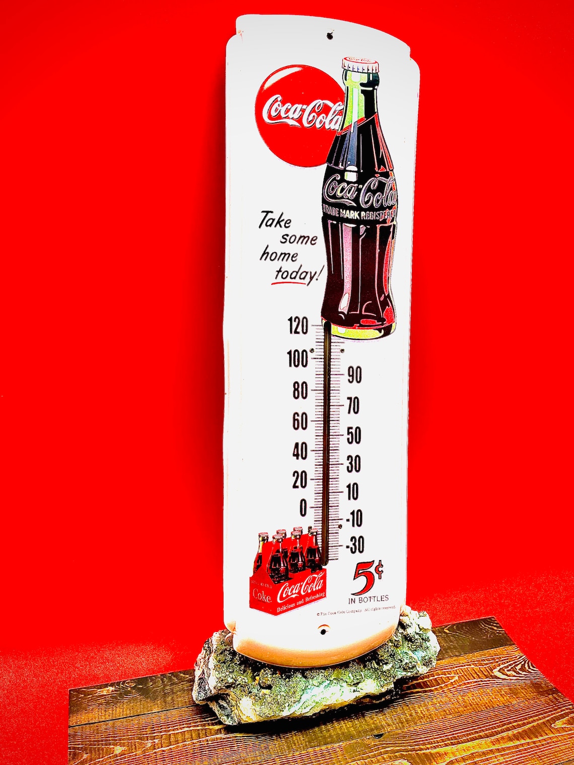 Vintage Coca Cola Thermometer Etsy