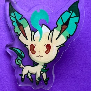 Leafeon acrylic pin
