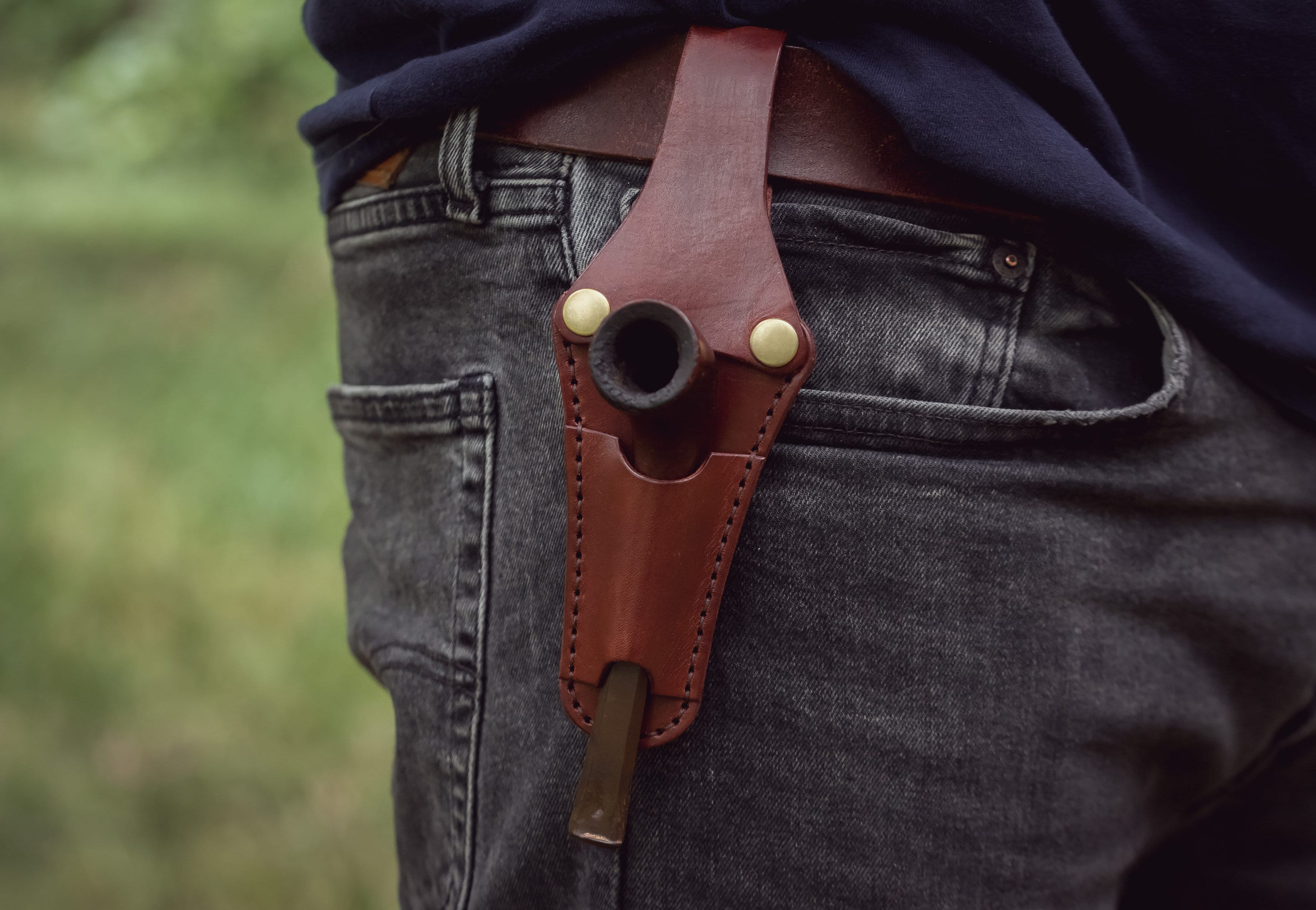 Handmade Leather Smoking Pipe Holster Smoking Pipe Holder Etsy