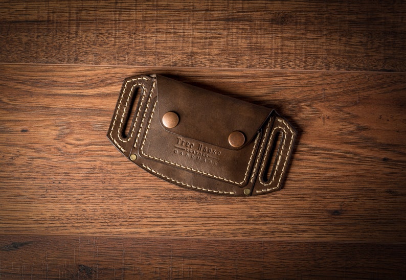 Leather Belt Wallet Small Leather Wallet Belt Card Holder Etsy Canada