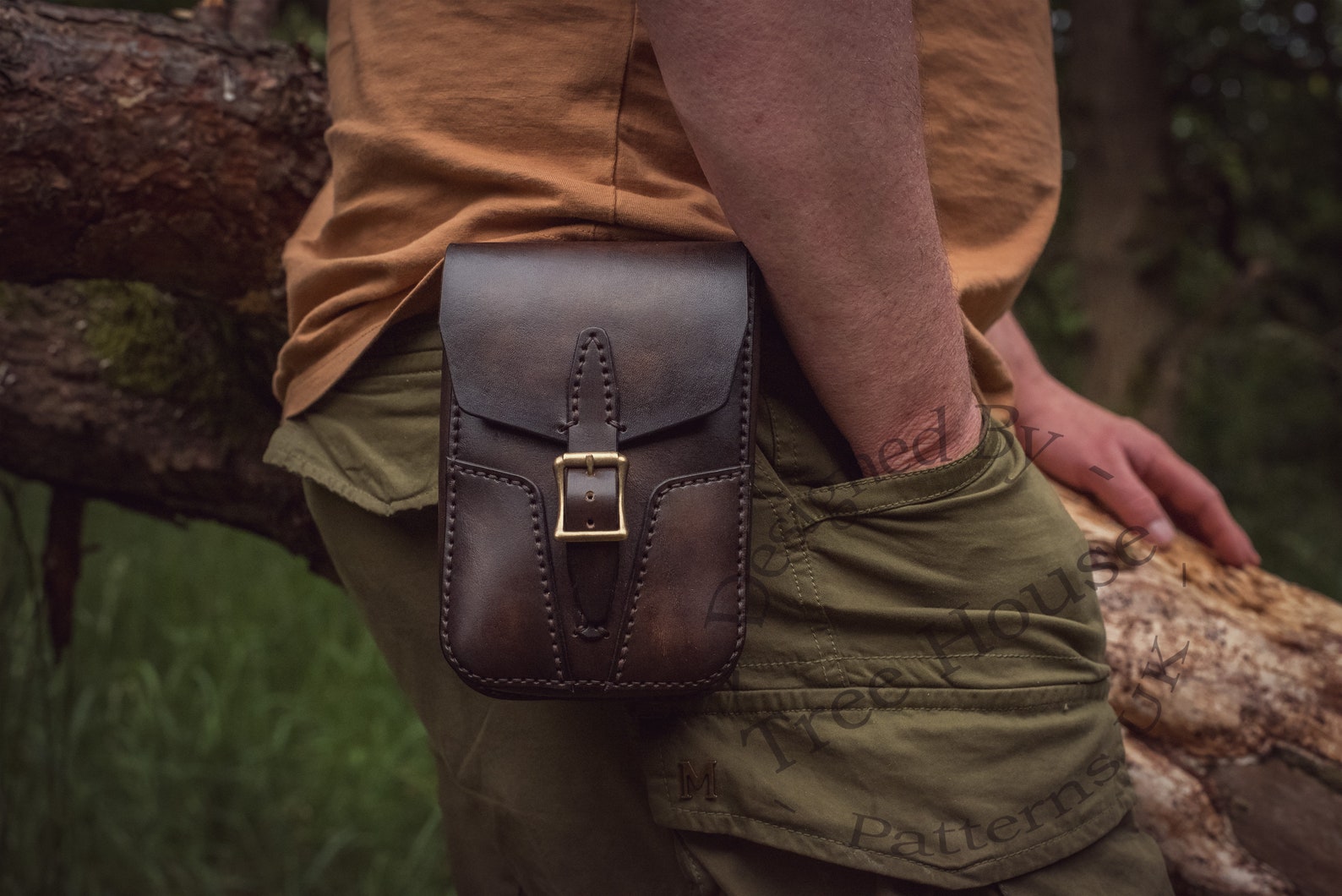 Handmade Leather Military Belt Bag Leather Waist Bag Leather Etsy