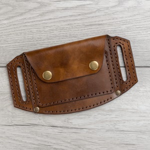 Cartera de cuero personalizada para cinturón, billetera pequeña de cuero, tarjetero para cinturón, billetera de viaje de cuero, estuche de cuero para cinturón, billetera de cuero para la cintura imagen 2