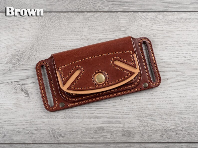 Cartera cinturón de cuero hecha a mano, billetera de viaje de cuero, billetera pequeña de cintura de cuero, tarjetero de cuero, billetera minimalista, Badalassi leather