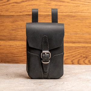 "Handgemachte ""Pull Up"" Leder Militär Gürteltasche, Militär Gürteltasche, Militär Hüfttasche."