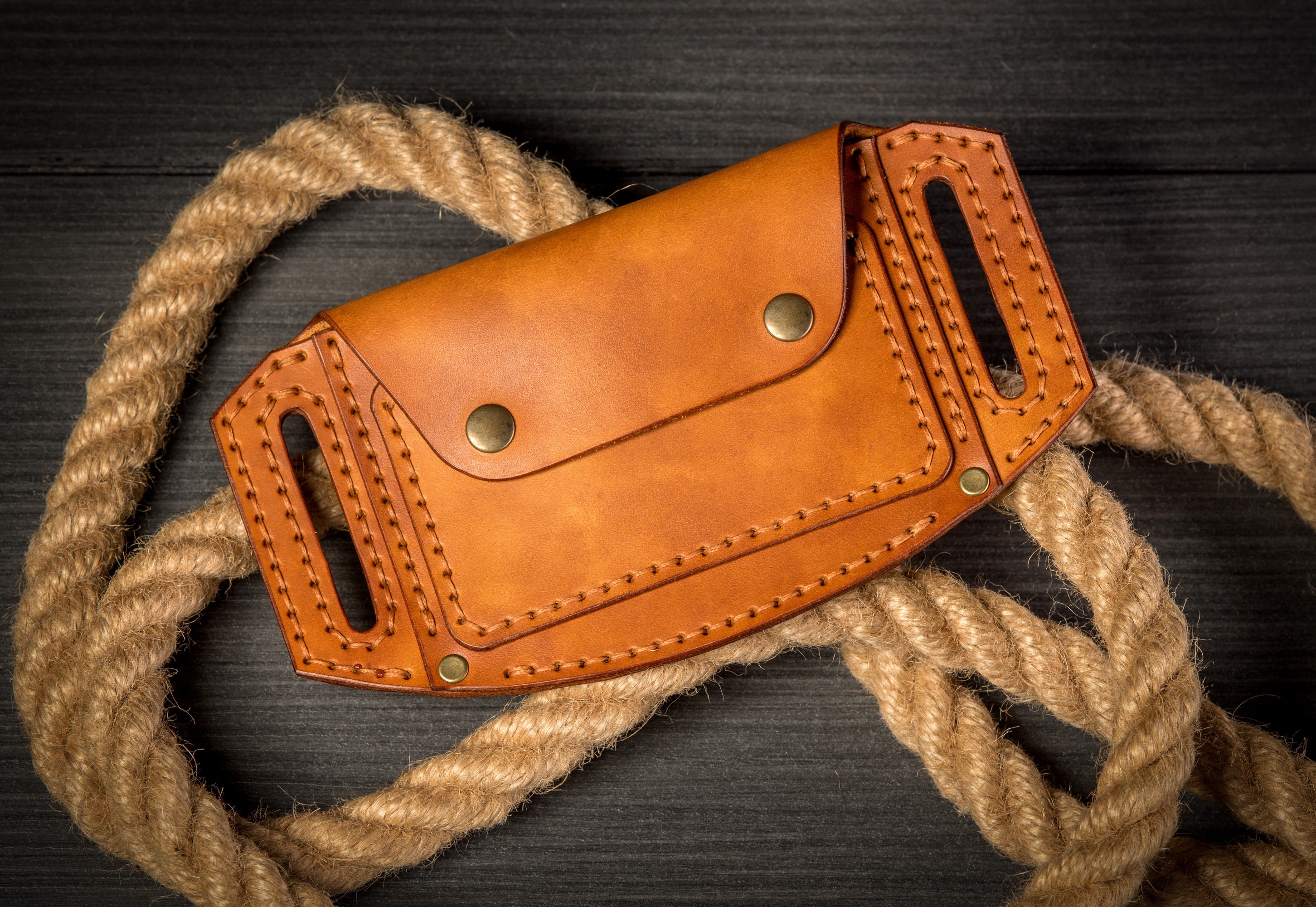 Leather Belt Wallet Small Leather Wallet Belt Card Holder Etsy Canada