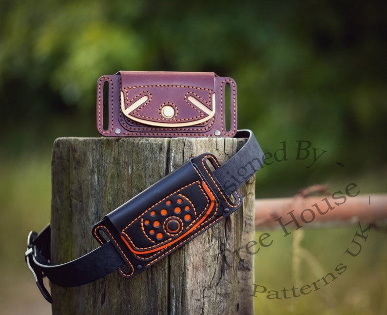 Cartera cinturón de cuero hecha a mano, billetera de viaje de cuero, billetera pequeña de cintura de cuero, tarjetero de cuero, billetera minimalista, imagen 6