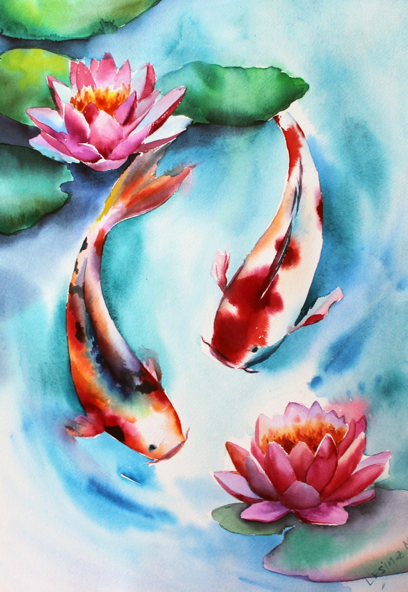 Top Baru 15+ Japanese Koi Fish Paintings