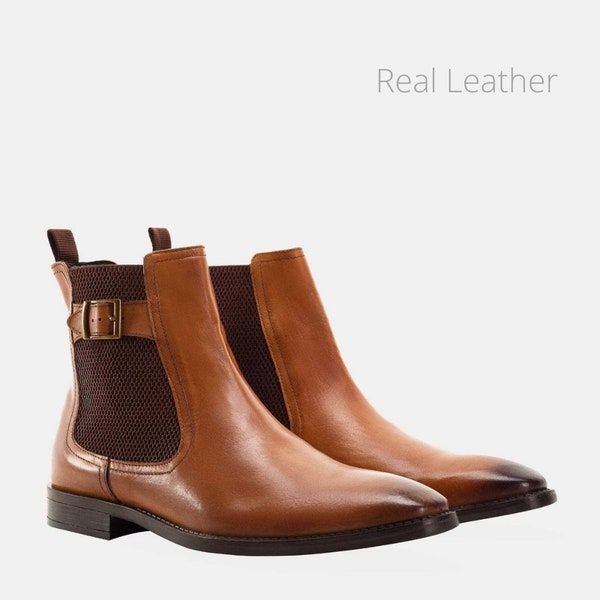 Buckle Chelsea Boots