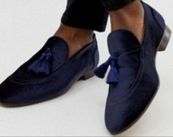 Velvet Loafers Men - Etsy UK