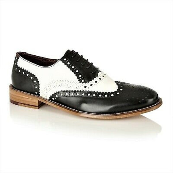 Jazz Spectator Oxford-Brogues-Black & White