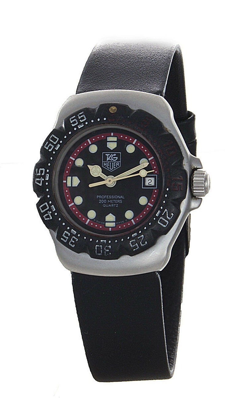 Tag Heuer Professional Women's Black Red Formula 1 F1 | Etsy