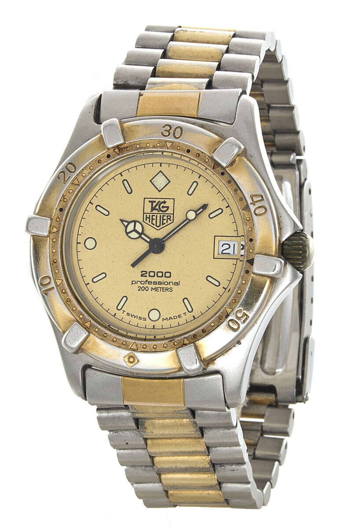 Tag Heuer Professional 200 Meter Midsize TwoTone Quartz Etsy