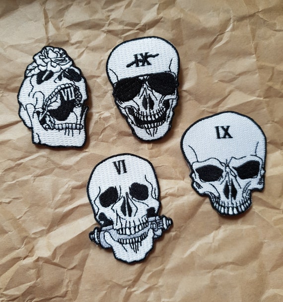 The Locked Tomb - Embroidered House Skull Patches - Etsy