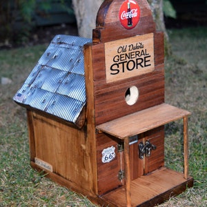 1950's Style Americana Birdhouse By Old Dakota. General Store. Solid wood image 4