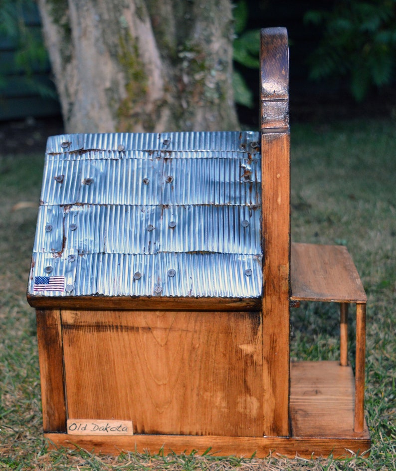 1950's Style Americana Birdhouse By Old Dakota. General Store. Solid wood image 5