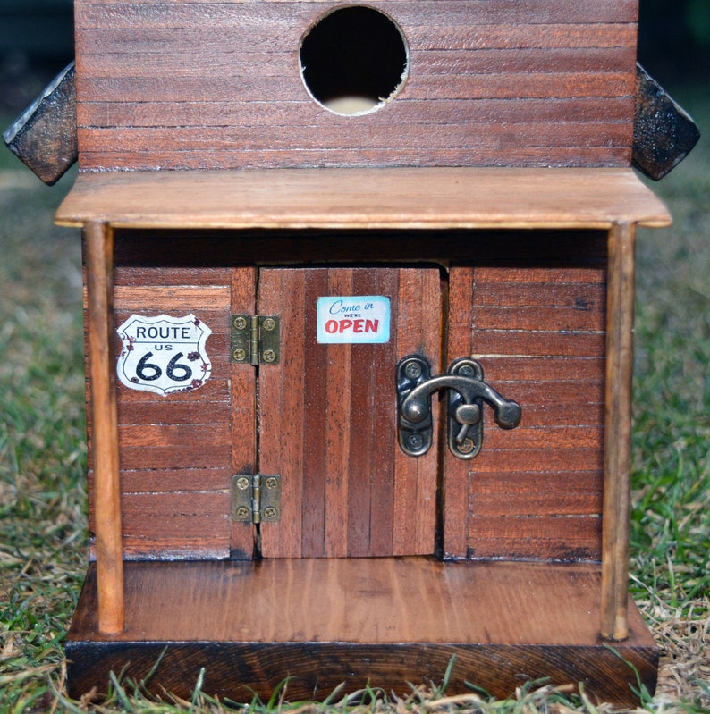 1950's Style Americana Birdhouse By Old Dakota. General Store. Solid wood image 6