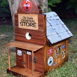 1950's Style Americana Birdhouse By Old Dakota. General Store. Solid wood image 2