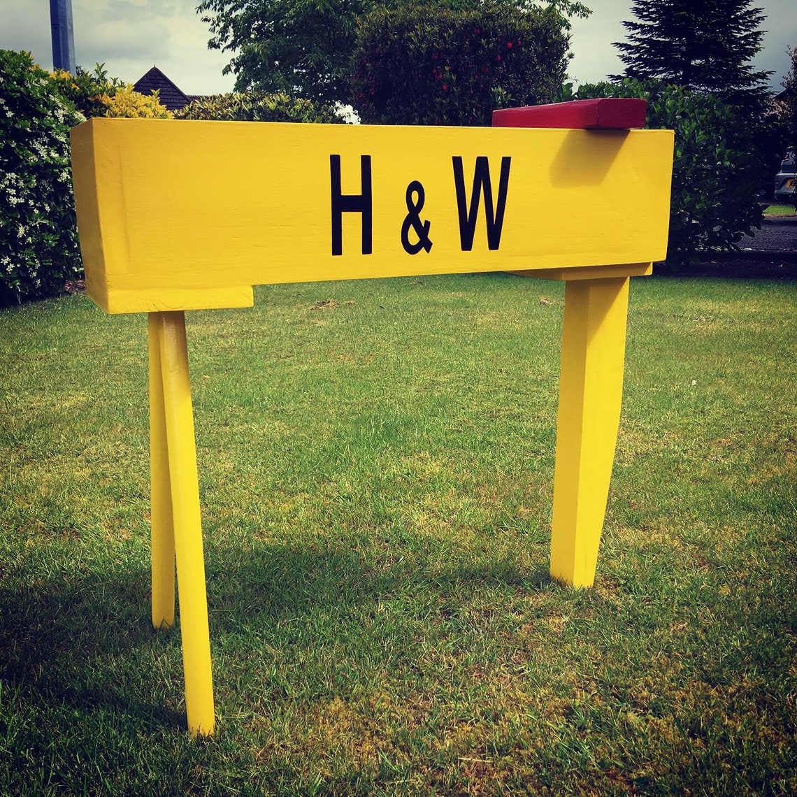 Harland & Wolff Garden Planter. Belfast Titanic Quarter Northern
