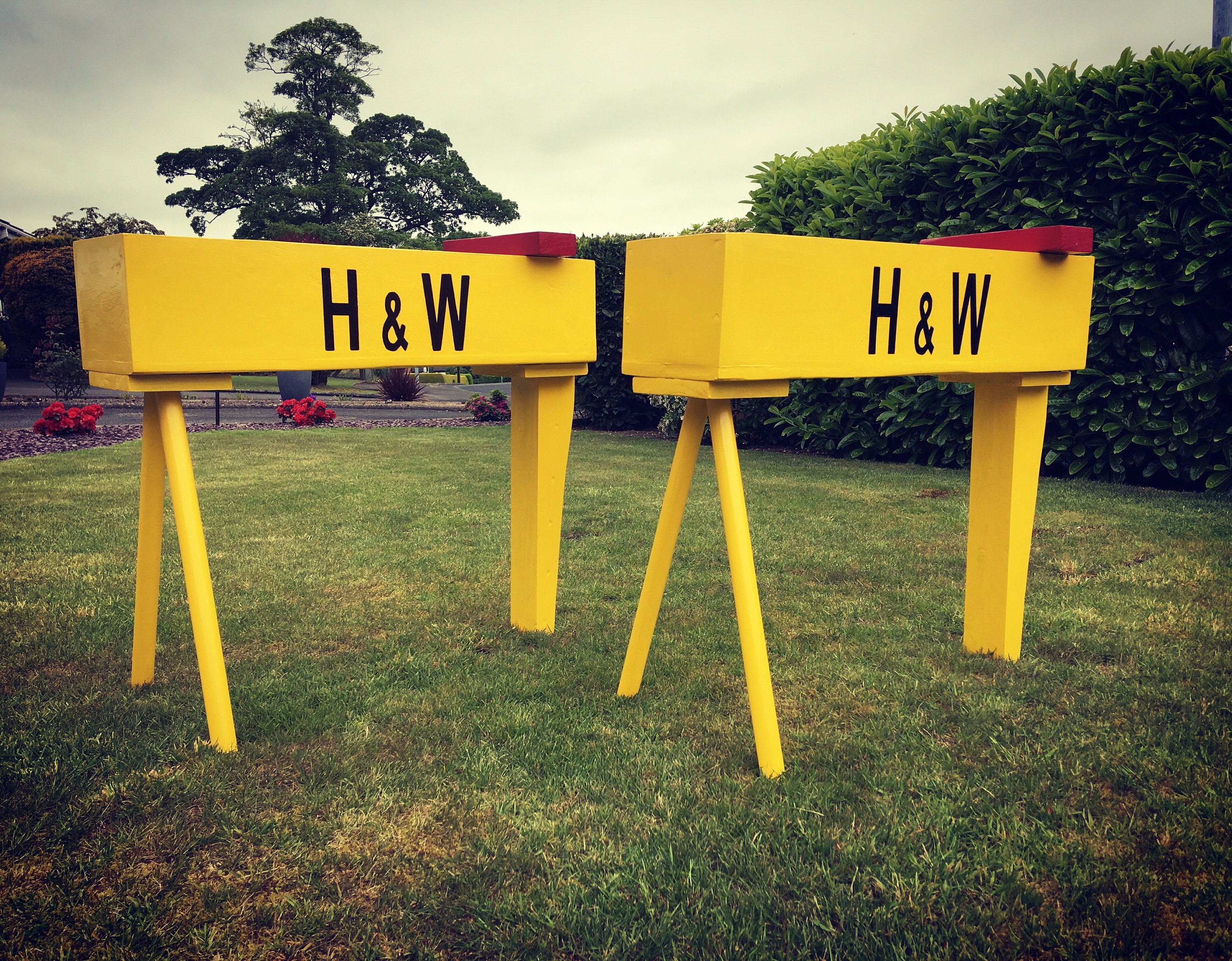 Harland & Wolff Garden Planter. Belfast Titanic Quarter Northern