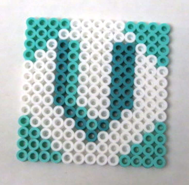 Perler Beads Set de 4 Love Coasters Etsy España