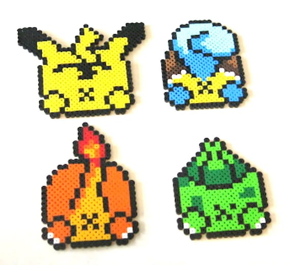 Perler Beads Set Of 4 Pokemon Butt Coasters Etsy perler-beads-set-of-4-pokemon-butt-coasters-etsy