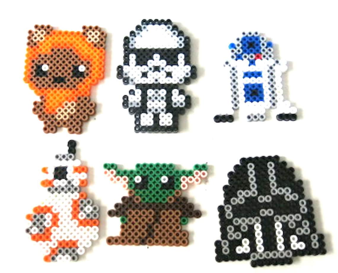 Perler Beads Star Wars or Keychains Etsy