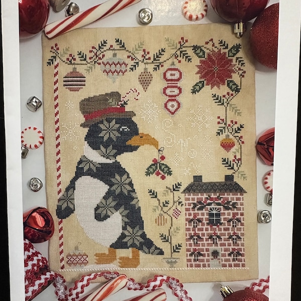 Quaint Rose Needlearts - Percy Penguin - Christmas Cross Stitch