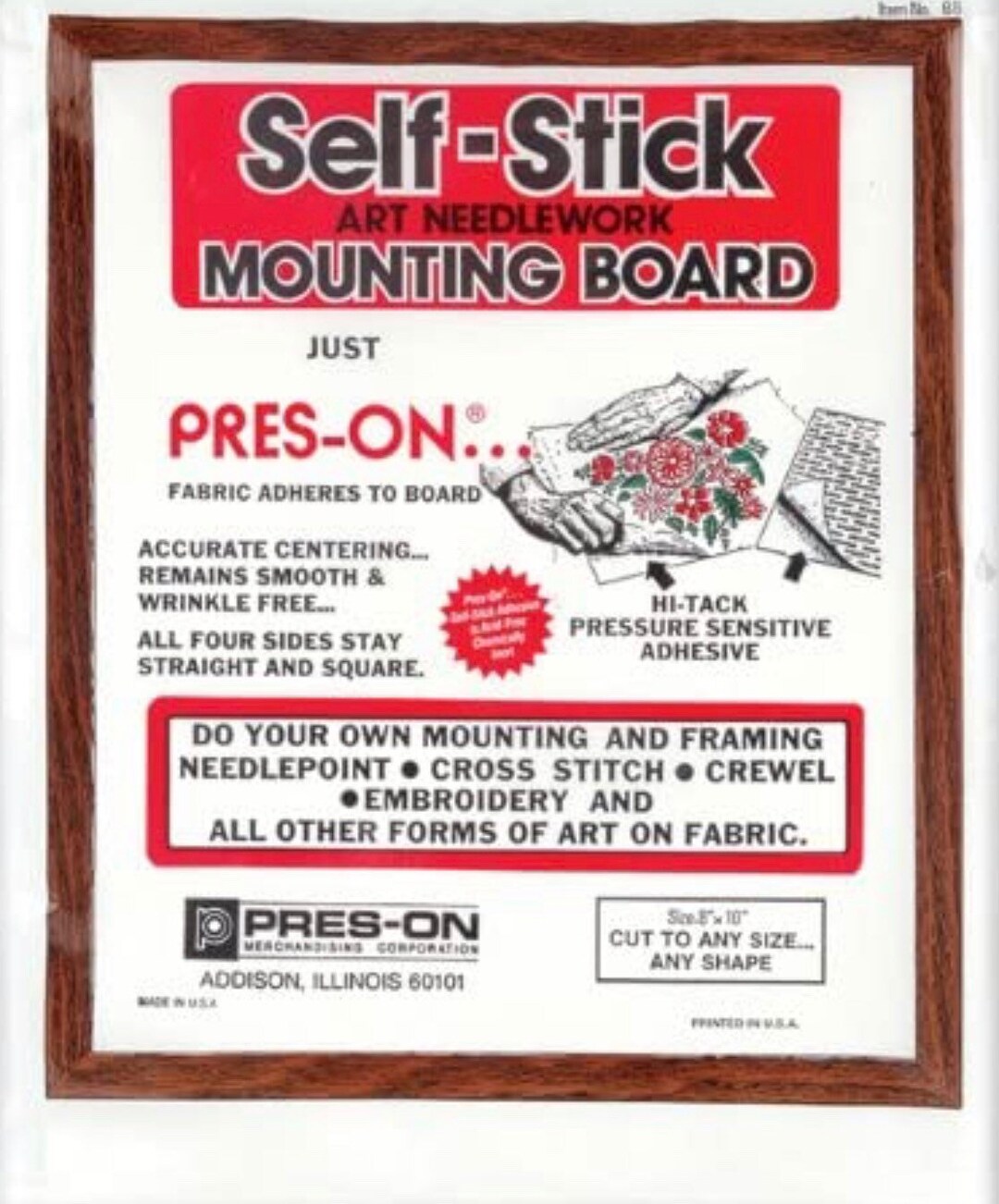 Preson Self Stick Mounting Board 5 X 7 8 X 10 9 X 12 Etsy