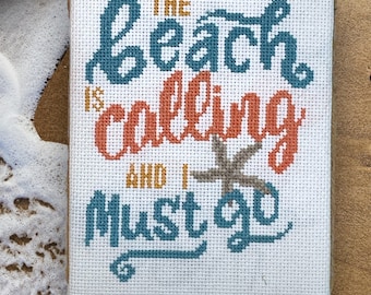 Barefoot Needleart - Beach is Calling and I must Go