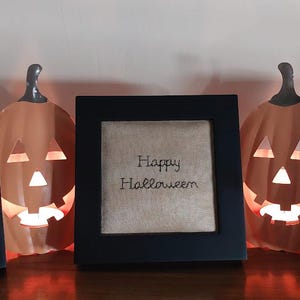 Serenità di campagna - Happy Halloween tris - Halloween Cross Stitch