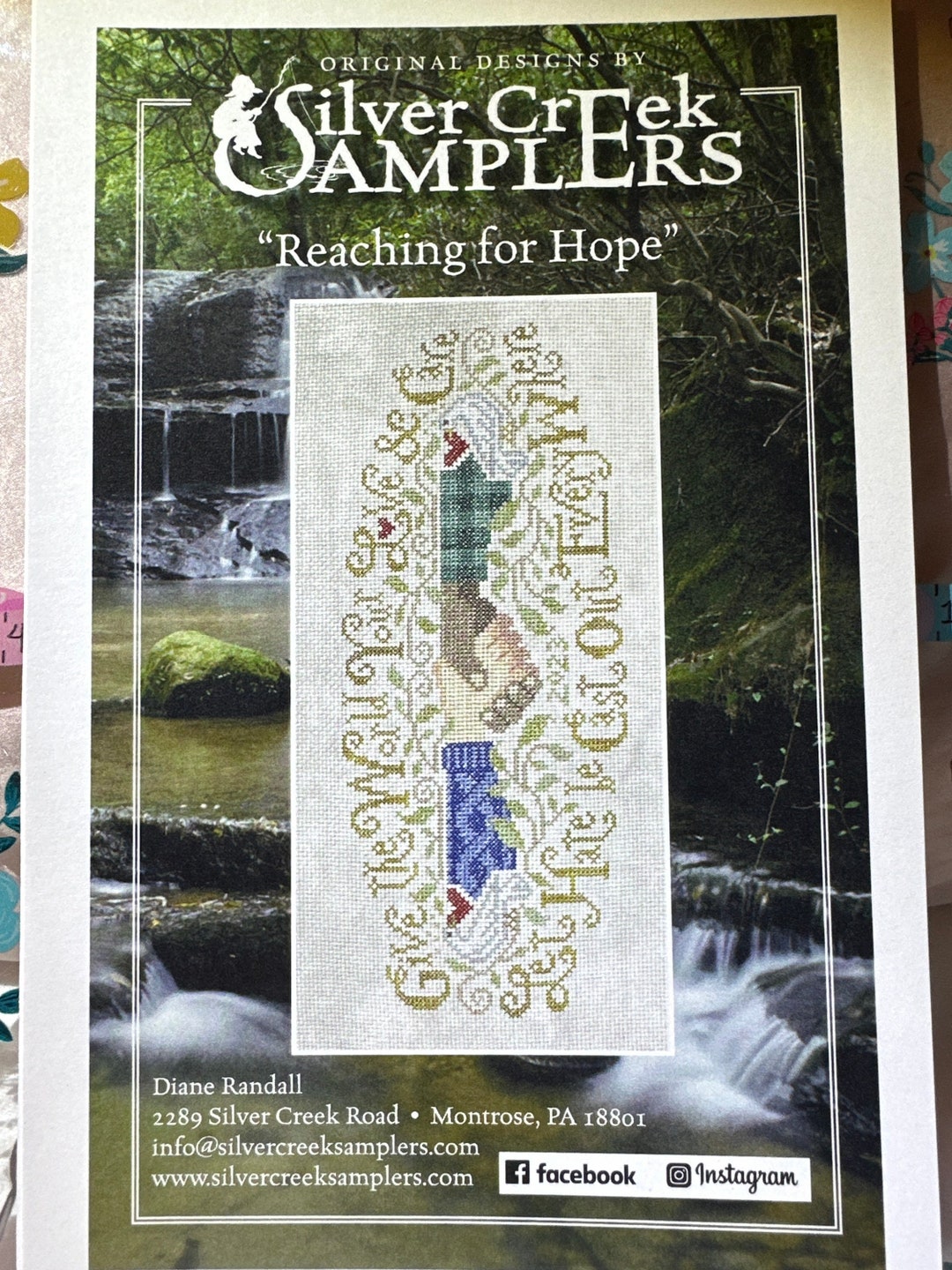 Nashville Needlework Market 2023 silver Creek Sampler Reaching for Hope
