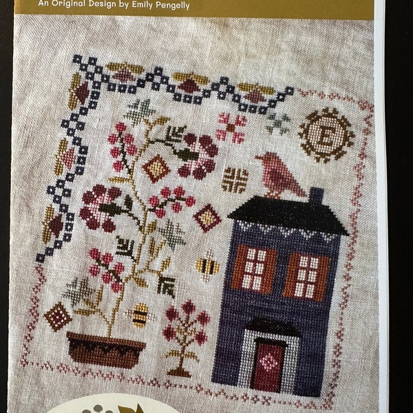 Blueberry Ridge Designs - Bramble Cottage - Chart 1 of 6 Blueberry Ridge Garden Series - Cross Stitch