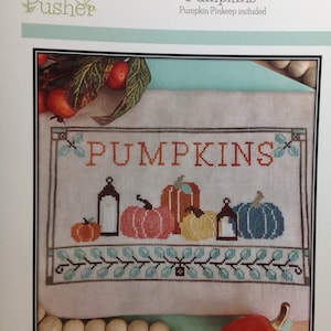 Fresh Picked Pumpkins - Pumpkin Pinkeep - Petal Pusher - Cross Stitch