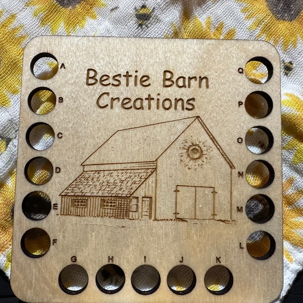 Bestie Barn Creations - Thread Keep - 17 Hole Thread Holder