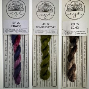 Cottage Garden Threads - Conservatory - Echo - Fraise - Floss Pack for Hedgehog & Hyacinth by The Blue Flower