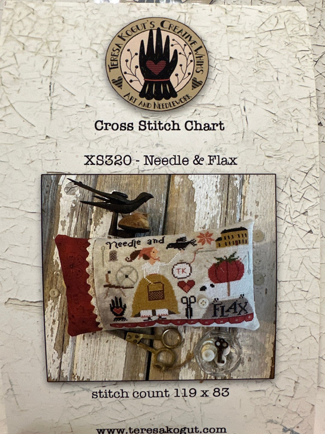 Teresa Kogut's Creative Whims Needle & Flax XS320 NEW Nashville Needlework Market 2023 Exclusive