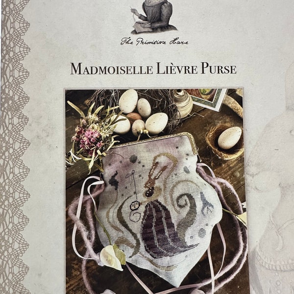 The Primitive Hare - Madmoiselle Lièvre Purse - Cross Stitch