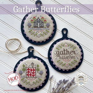 Hands on Design - Gather Butterflies - Gather Round - Summer - Cross Stitch
