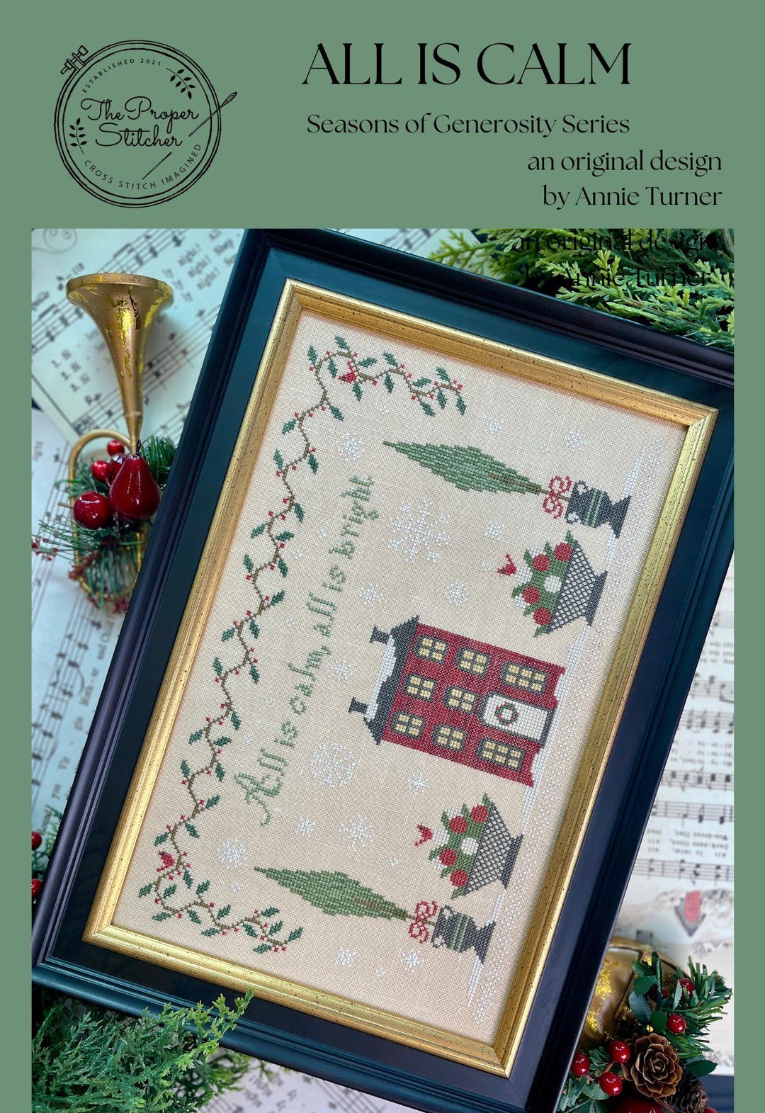 The Proper Stitcher All is Calm - Etsy