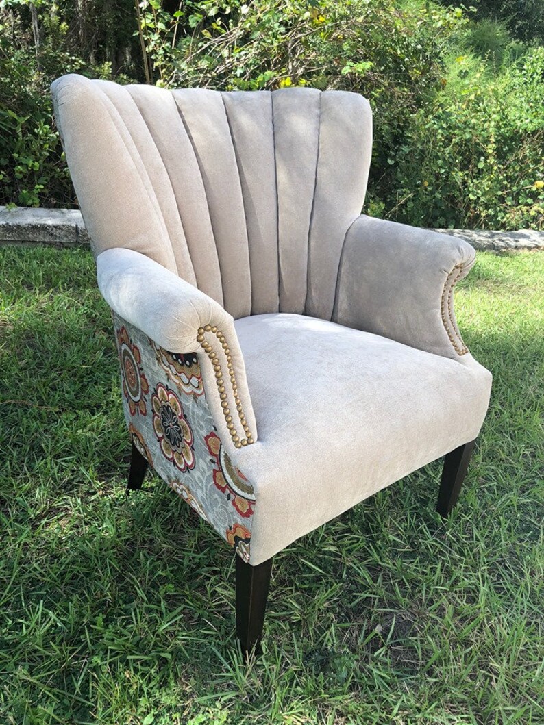 Antique Channel Back Chair Redesigned Etsy
